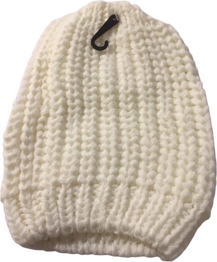 Kwalitatieve Gevlochten Dames Muts / Beanie - One Size - Wit