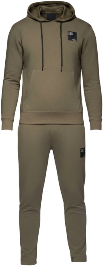 OMBRE Set - Regular Fit - Katoen Donkere Olijf S