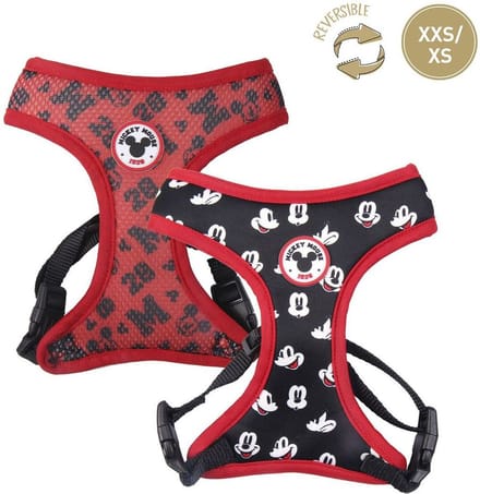 Hondentuigje Mickey Mouse XXS/XS Zwart