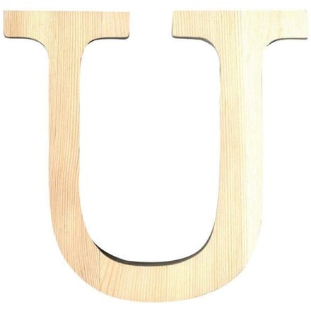 Artemio houten letter U 11.5 cm