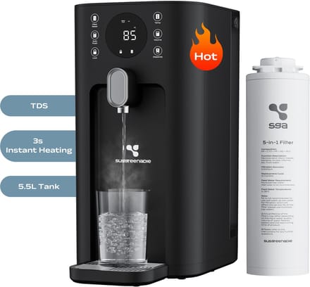SUSGREENABLE SGIWDR03-B - Waterfilter Omgekeerde, osmose-systeem Draagbaar UV-waterfilter TDS