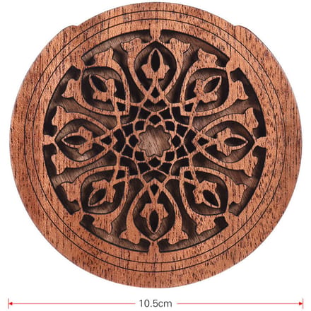 Bouchon de rosace en bois pour guitare, blocur, tampon anti-feedback, bois d'acajou pour guitares acoustiques folk avec EQ Type 1
