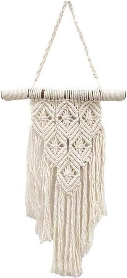 Macramé - Muurdecoratie - Wanddecoratie - Muurhanger - Xana - L30XH45