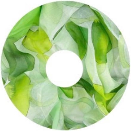 Dunne Colsjaal - Print - Groen/Ecru - 80 x 50 cm (20305#)