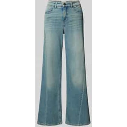Wide fit jeans in used-look, model 'Melly cooles'