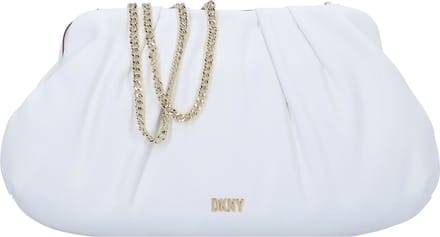DKNY Koppeling Schoudertas Presley Clutch Optic White Wit