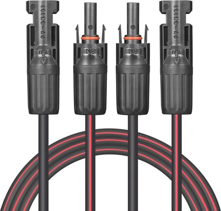 Zonne Kabel 9 m 4 mm² - Koper met Connectoren voor Zonne-energie Systemen