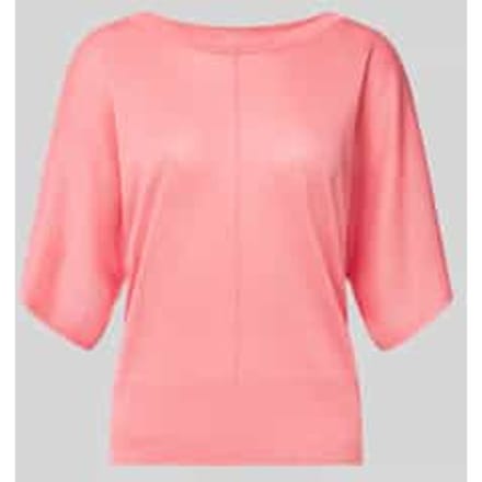 Gebreid shirt van viscosemix met deelnaad