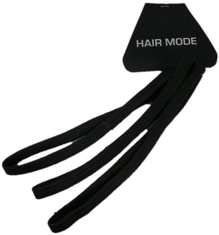 Hair Mode Sportelastiek Zwart 3ST