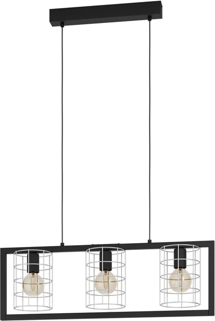 EGLO JUBILY LANGE TAFEL E27 L770 ZWART/WIT