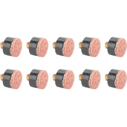Lot de 10 embouts de rechange pour queue de billard (13mm) beige