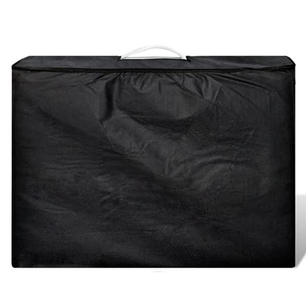 vidaXL - Inklapbare - massagetafel - 4 - zones - met - houten - frame - (creme)