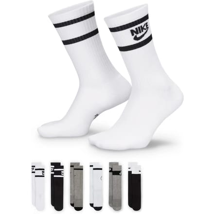 Nike Everyday Cushioned Crew 6 Pack Sokken Unisex - Wit - Maat 34 - 38