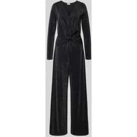 Glanzende Jumpsuit met Knoopdetail