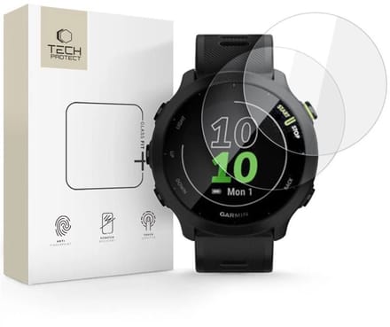 Tech-Protect Glass Fit+ 2-pack Tempered Glass for Garmin Forerunner 55 - Clear