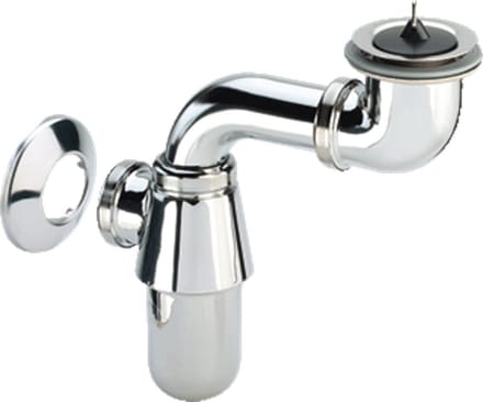 Viega plugbekersifon ruimtebesparend ergonomisch met stop 5/4 chroom