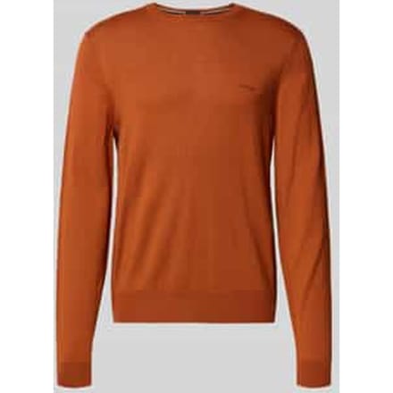 Regular fit gebreide pullover van pure scheerwol, model 'BOTTO'