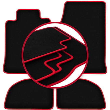 CARLUX-RED automatten voor: Porsche 968 coupé (1976-1988)