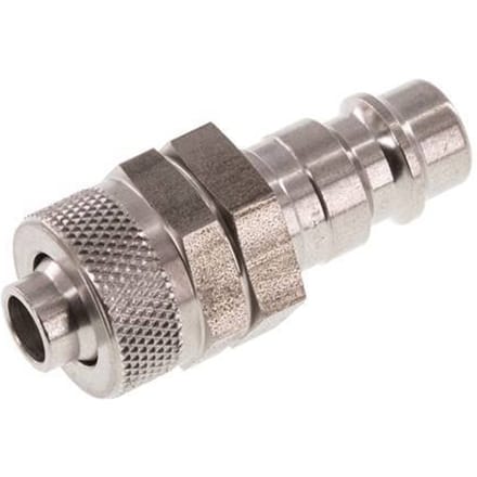 RVS DN 7.2 (Euro) Luchtkoppeling Insteeknippel 8x10 mm Push-On - CLP7-N-S-8