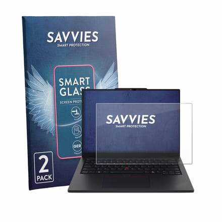2 Stuks Savvies Screenprotector - geschikt voor Lenovo ThinkPad L13 Gen 7 - beschermfolie glas transparant