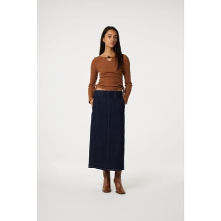 Fabienne Chapot Drina Top Burnt Sugar Maat: M | Longsleeves Outlet | Dames | Bruin