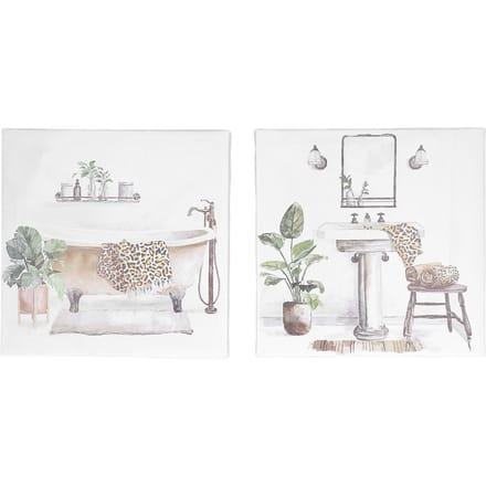 Waterdichte Muurkunst Foto's Schilderijen met Binnenframe Modern Klein Formaat Badkamerdecoraties voor white