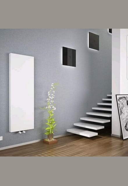 Verticale Dubbellaags Paneelradiator Plan 1800x600 mm - Wit - Hoge Warmteafgifte