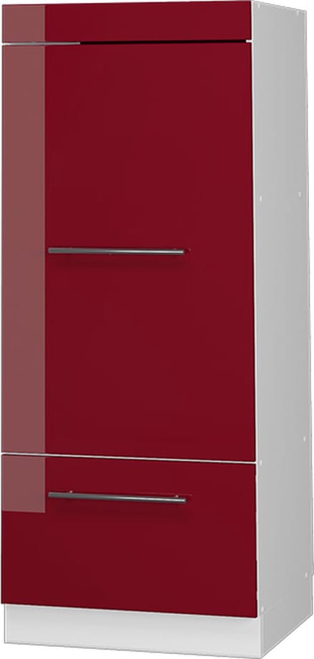 Vicco Hoge kast Fame-Line, Bordeauxrode hoogglans/Wit, 60 cm