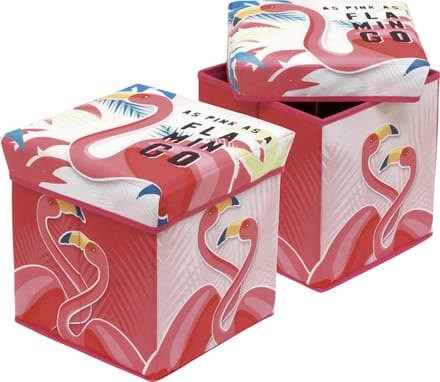Pouf en opbergbox Flamingo