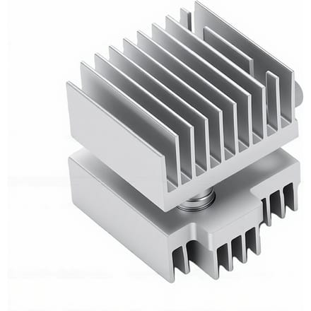 Dissipateur thermique en aluminium de remplacement pour bloc de refroidissement de hotend d'extrudeur d'imprimante 3D Flashforge AD5X