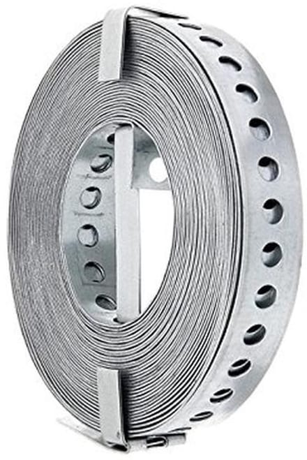 Bevestigingsband - Montageband - Algemene klussen - Geperforeerd staal - 12 mm x 10 m - Zilver