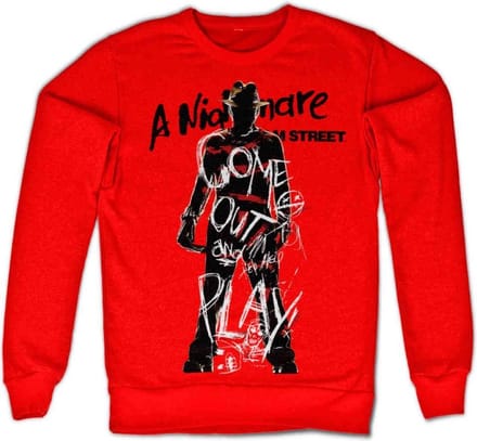 A Nightmare On Elm Street Sweater/trui -M- Come Out And Play Rood
