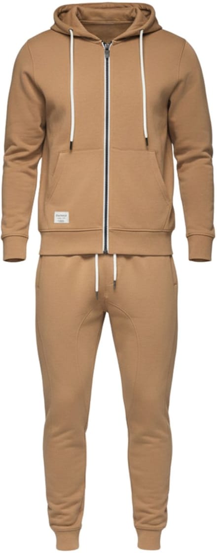 OMBRE Set - Katoen - Lange Mouw - Effen Koffie M
