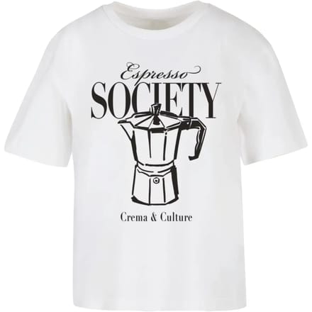 Dames-T-shirt Miss Tee Espresso Society