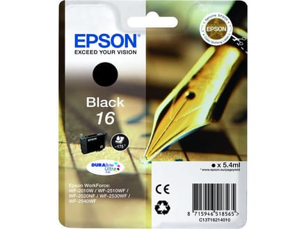 Epson Pen and crossword singlepack zwart 16 DURABrite Ultra inkt