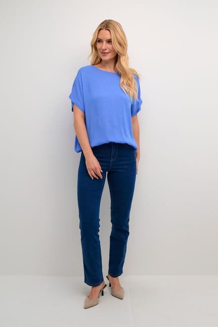 Mouwloos shirt Loose fit Ultramarine blue