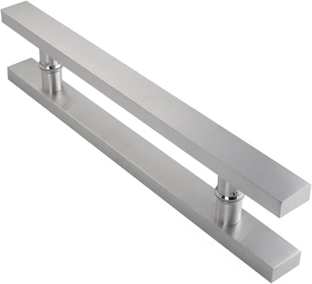 Glazen Deurklink - Schuifdeur Handvat - Deur Openen - Geborsteld RVS - 800mm - Zilver