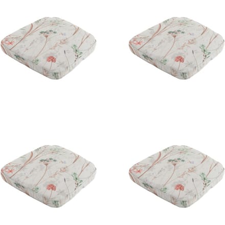 Madison - Zitkussen Wicker Donna natural canvas eco+ - Ca. 48x48 cm - Set van 4