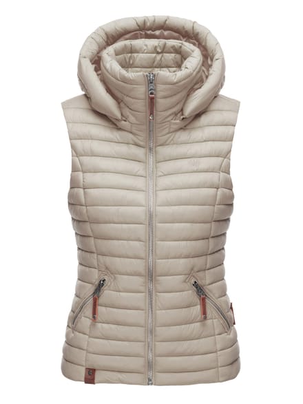 Navahoo Dames Gewatteerde Bodywarmer Shadaa – Lichte Weste met Afneembare Capuchon