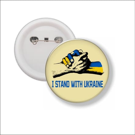 Button Met Speld - I Stand With Ukraine - Oekraine