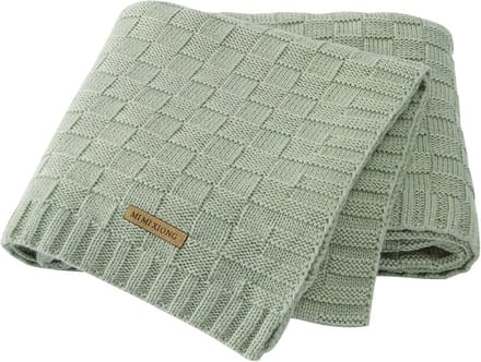 Knitted Baby Blanket 40x30 Inches - Soft and Safe for Newborns