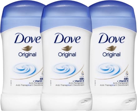 Dove Original Deodorant Stick - 3 x 40ml - Deodorant Vrouw
