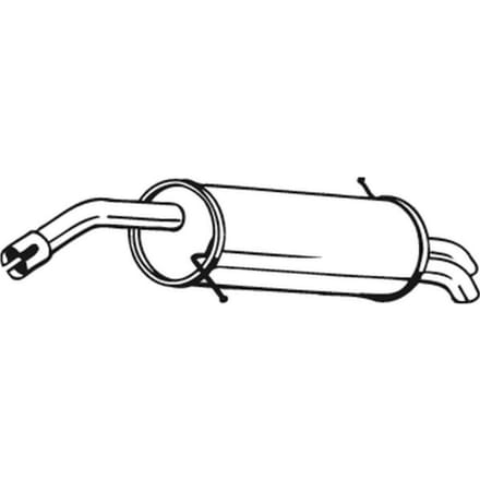 Geluiddemper achter BOSAL 154-487