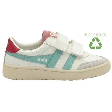 Gola Hawk Strap Sneaker Wit-Licht Blauw