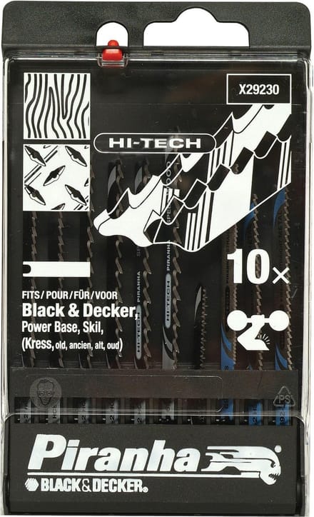 Piranha HI-TECH decoupeerzaagblad met cassette - 10 stuks - X29230