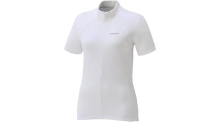 Shimano-fietsshirt-korte mouwen wit dames