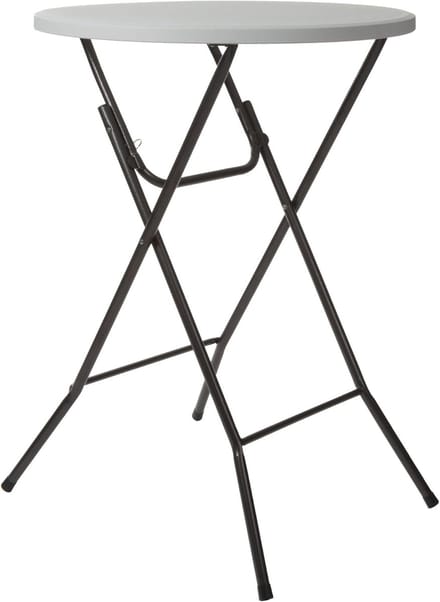 Ronde hoge vouwtafel voor buiten - Inklapbaar en weerbestendig - Ø 80 cm