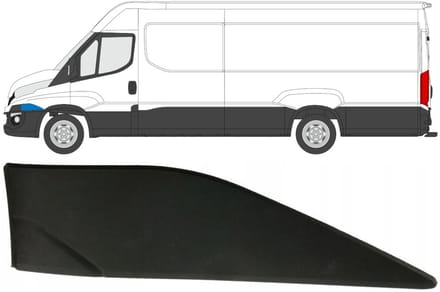 Spatbord sierlijst wielkast voor Iveco Daily 2014-2019 / Links