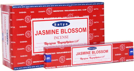 Satya Jasmine Blossom wierook (1 pakje van 12 stuks)