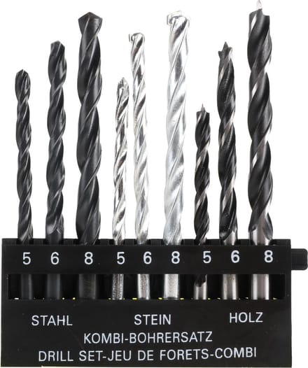 Benson borenset - steenboren - houtboren - metaalboren 5 / 6 /8 mm